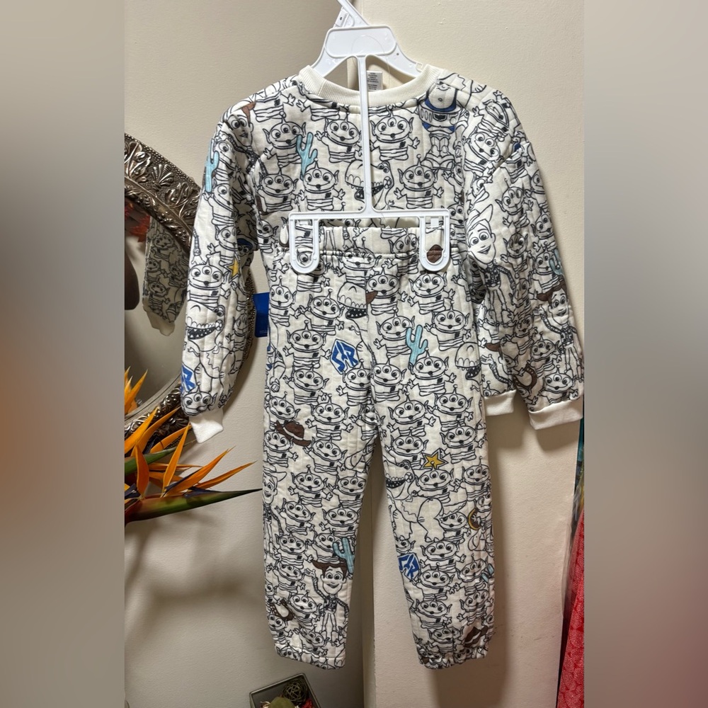 Kids Alien Print Matching Set